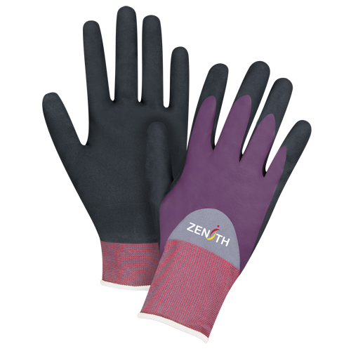 ZX-2 Premium Coated Gloves, 8/Medium, Nitrile/Foam Nitrile Coating, 18 Gauge, Nylon Shell Groupe Belzile Dickner