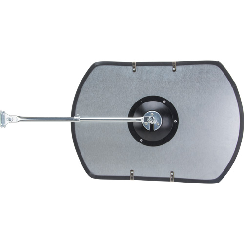 Roundtangular Convex Mirror with Telescopic Arm, 12" H x 18" W, Indoor/Outdoor Groupe Belzile Dickner