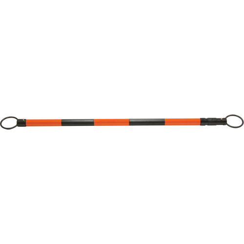 Barre pour c&ocirc;ne de circulation r&eacute;tractable, Longueur d&eacute;ploy&eacute;e de 7' 5'', Noir/Orange Groupe Belzile Dickner