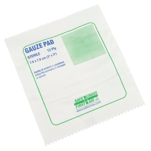 Gaze, Tampon, 3" lo x 3" la, St&eacute;rile, Dispositif m&eacute;dical Classe 1 Groupe Belzile Dickner