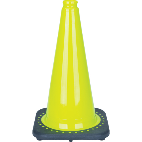 C&ocirc;ne de signalisation de premi&egrave;re qualit&eacute;, 18", Vert lime Groupe Belzile Dickner