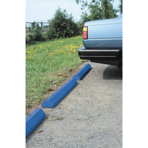 Butoirs pour voitures, Plastique, 6' l, Bleu Groupe Belzile Dickner