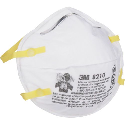 Respirateurs contre les particules 8210, N95, Certifi&eacute; NIOSH Groupe Belzile Dickner
