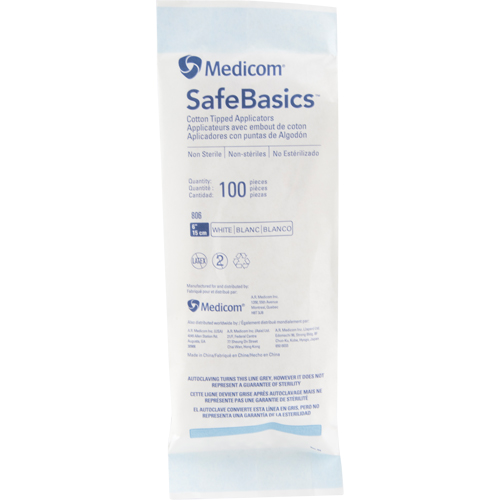 6" Cotton Tip Applicators Groupe Belzile Dickner