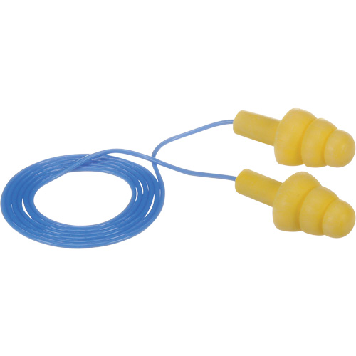 E-A-R Ultrafit Premolded Earplugs, Corded, Bulk - Polybag, 25 dB NRR, One-Size Groupe Belzile Dickner