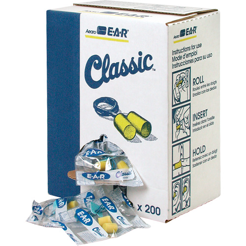 E-A-R Classic Earplugs, Bulk - Polybag, Corded Groupe Belzile Dickner