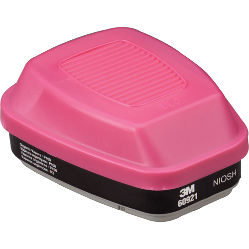 Cartouches pour respirateur s&eacute;rie 6000, Cartouche gaz/vapeur, Vapeurs organiques/P100 Groupe Belzile Dickner