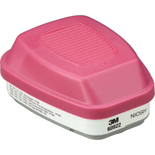 6000 Series Respirator Cartridges, Gas/Vapour Cartridge, Acid Gas/P100 Groupe Belzile Dickner