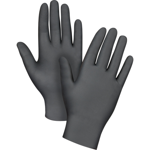 Medical Grade Disposable Gloves, 2X-Large, Nitrile, 6-mil, Powder-Free, Black, Class 2 Groupe Belzile Dickner