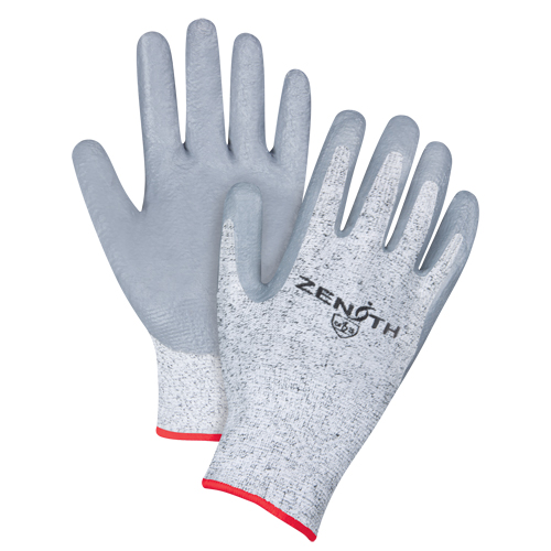 Gants &eacute;lastiques sans coutures r&eacute;sistants &agrave; la coupe, Taille Petit/7, Calibre 13, Rev&ecirc;tement Nitrile, Enveloppe en PEHP, ANSI/ISEA 105 niveau 2/EN 388 niveau 3 Groupe Belzile Dickner