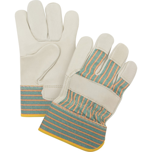 Abrasion-Resistant Fitter's Gloves, Medium, Grain Cowhide Palm Groupe Belzile Dickner