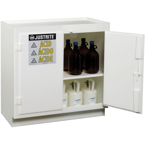 Armoires solides en poly&eacute;thyl&egrave;ne pour acides, 6 x 0,66043 gal., 36" x 35,75" x 21,75" Groupe Belzile Dickner