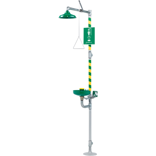 Combinaisons de douche oculaire/faciale & douche d'urgence, Socle Groupe Belzile Dickner