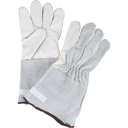 Ultimate Dexterity Winter-Lined Work Gloves, Large, Grain Goatskin Palm, Fleece Inner Lining Groupe Belzile Dickner