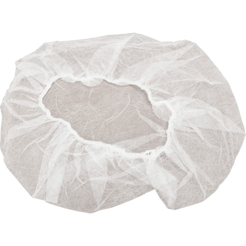 Bonnets bouffants non tiss&eacute;s, Polypropyl&egrave;ne, 18", Blanc Groupe Belzile Dickner