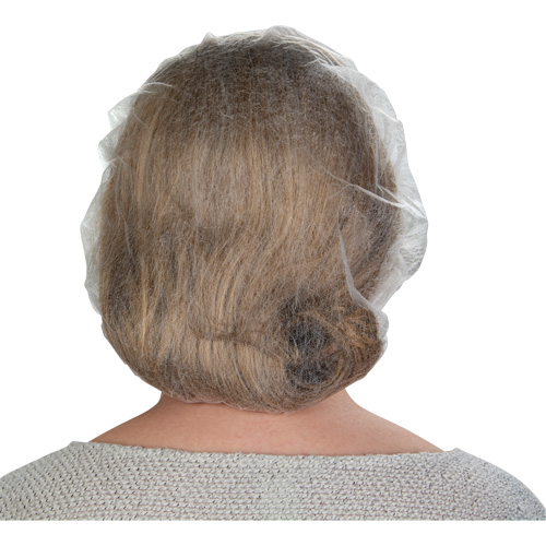 Bonnets bouffants non tiss&eacute;s, Polypropyl&egrave;ne, 21"/Grand, Blanc Groupe Belzile Dickner