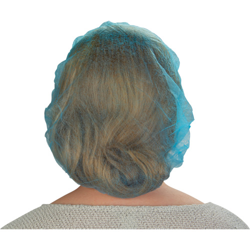 Bonnets bouffants non tiss&eacute;s, Polypropyl&egrave;ne, 21"/Grand, Bleu Groupe Belzile Dickner
