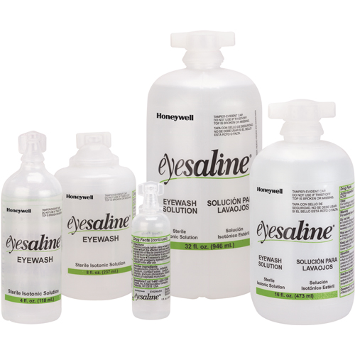Saline Eyewash Bottles, Full Bottle, 4 oz. Groupe Belzile Dickner