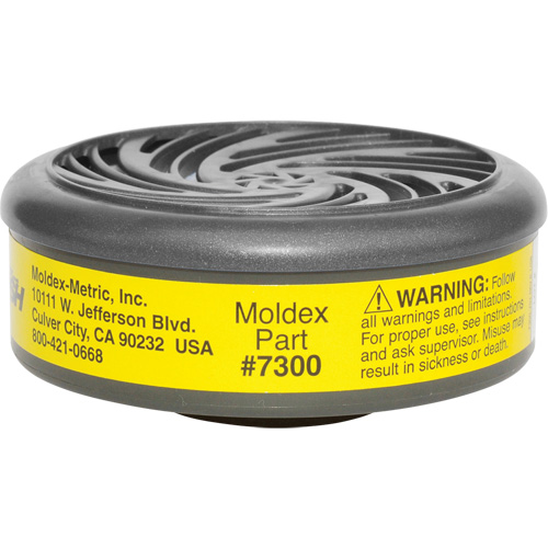 Filtres pour respirateur s&eacute;rie 7000/9000, Cartouche gaz/vapeur, Vapeurs organiques/Gaz acides Groupe Belzile Dickner