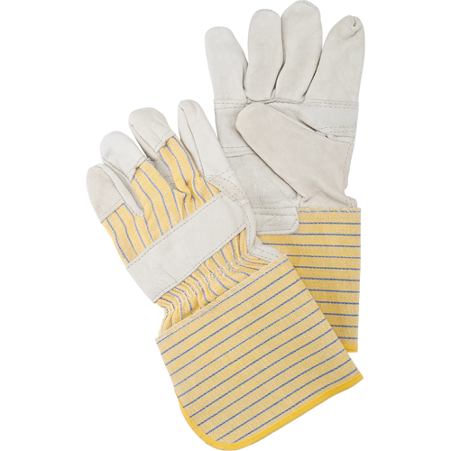Patch Palm Fitters Gloves, Large, Grain Cowhide Palm, Cotton Inner Lining Groupe Belzile Dickner