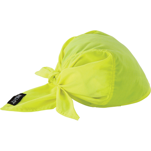 Chill-Its&reg; 6710CT Cooling Triangle Hats, High Visibility Lime-Yellow Groupe Belzile Dickner