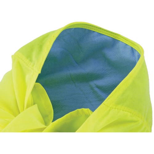 Chill-Its&reg; 6710CT Cooling Triangle Hats, High Visibility Lime-Yellow Groupe Belzile Dickner