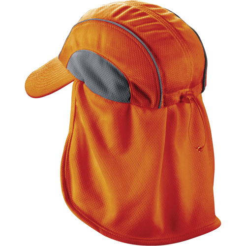 Chapeaux de refroidissement avec voiles pour le cou Chill-Its 6650, Orange haute visibilit&eacute; Groupe Belzile Dickner