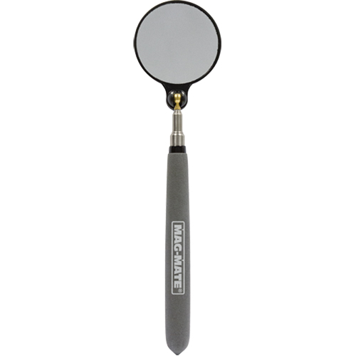 Inspection Mirror, Circular, 2-1/4" L x 2-1/4" W, Telescopic Groupe Belzile Dickner