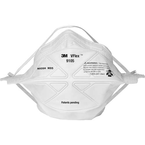 Respirateurs contre les particules 9105S V-Flex, N95, Certifi&eacute; NIOSH, Petit Groupe Belzile Dickner