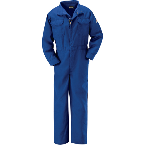 Flame-Resistant Premium Coveralls, Size 38, Royal Blue, 5.1 cal/cm² Groupe Belzile Dickner