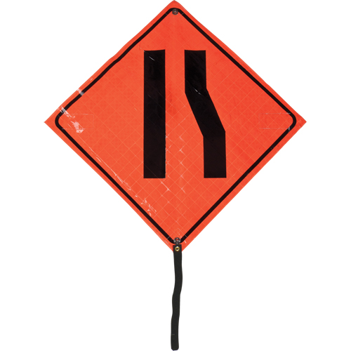 Narrow Road Rolled Sign, 24" x 24", Vinyl, Pictogram Groupe Belzile Dickner
