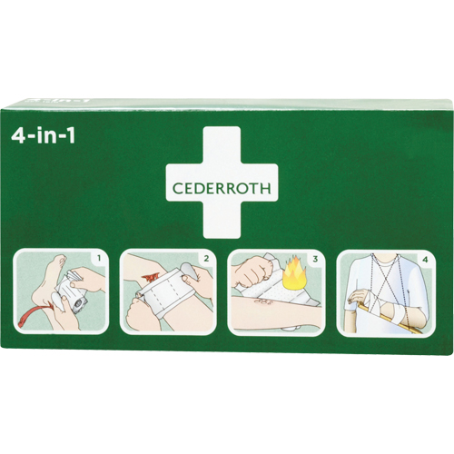 Cederroth 4-in-1 Bloodstopper, 9" L x 5-1/2" W Groupe Belzile Dickner