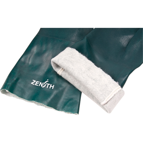 Gants verts &agrave; double enduit, 14" lo, PVC, Doublure en Jersey de coton, 70 mils Groupe Belzile Dickner