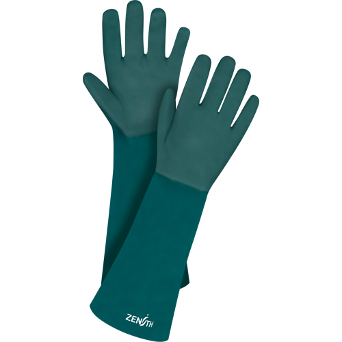 Gants verts &agrave; double enduit, 18" lo, PVC, Doublure en Jersey de coton, 70 mils Groupe Belzile Dickner