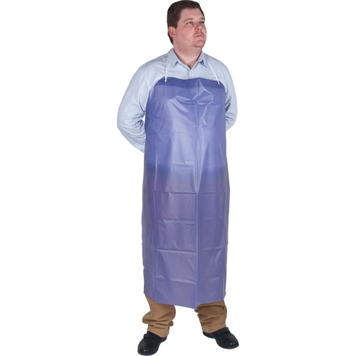 Lightweight Apron, Vinyl, 45" L x 36" W, Blue Groupe Belzile Dickner