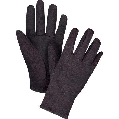 Gants de jersey, Grand, Brun, Molleton rouge, &agrave; enfiler Groupe Belzile Dickner