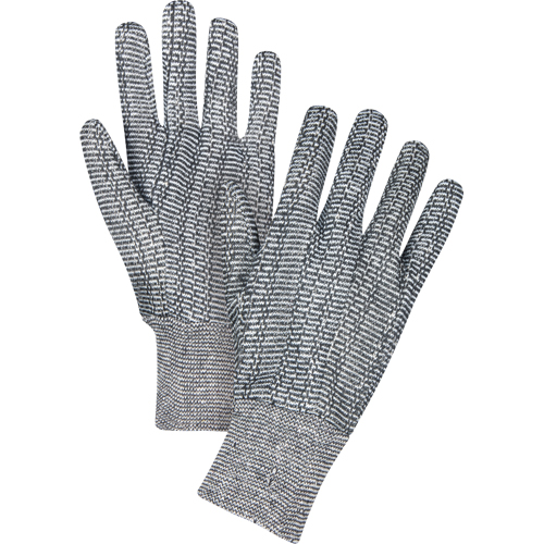 Gants de jersey, Grand, Poivre et sel, Non doubl&eacute;, Poignet en tricot Groupe Belzile Dickner