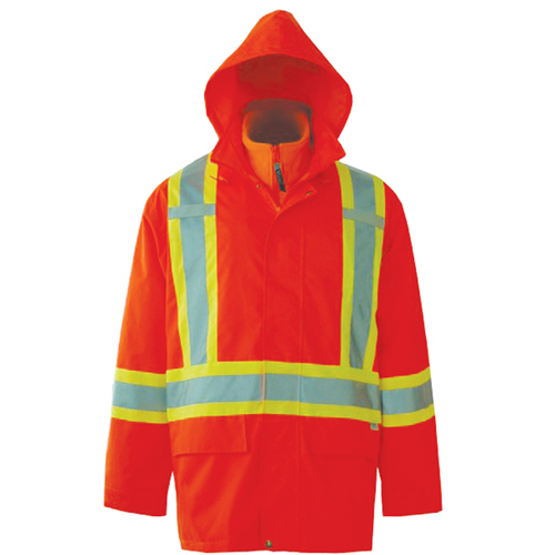 Vestes de s&eacute;curit&eacute; 3 en 1 Journeyman, Polyester, Orange haute visibilit&eacute;, Petit Groupe Belzile Dickner