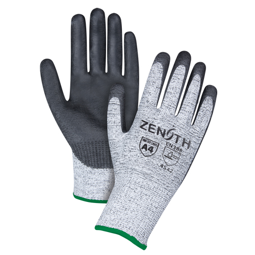 Gants &eacute;lastiques sans coutures r&eacute;sistants &agrave; la coupe, Taille Moyen/8, Calibre 13, Rev&ecirc;tement Polyur&eacute;thane, Enveloppe en PEHP, ANSI/ISEA 105 niveau 4/EN 388 niveau 5 Groupe Belzile Dickner