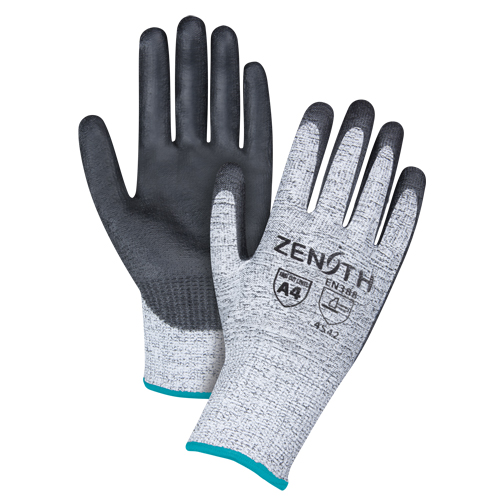 Gants &eacute;lastiques sans coutures r&eacute;sistants &agrave; la coupe, Taille T-Grand/10, Calibre 13, Rev&ecirc;tement Polyur&eacute;thane, Enveloppe en PEHP, ANSI/ISEA 105 niveau 4/EN 388 niveau 5 Groupe Belzile Dickner