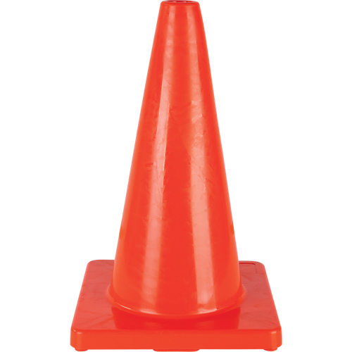 C&ocirc;ne de couleur pour la signalisation, 18", Orange Groupe Belzile Dickner