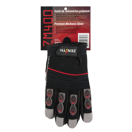Gants pour m&eacute;canicien ZM400 de premi&egrave;re qualit&eacute;, Paume Synth&eacute;tique, Taille Grand Groupe Belzile Dickner