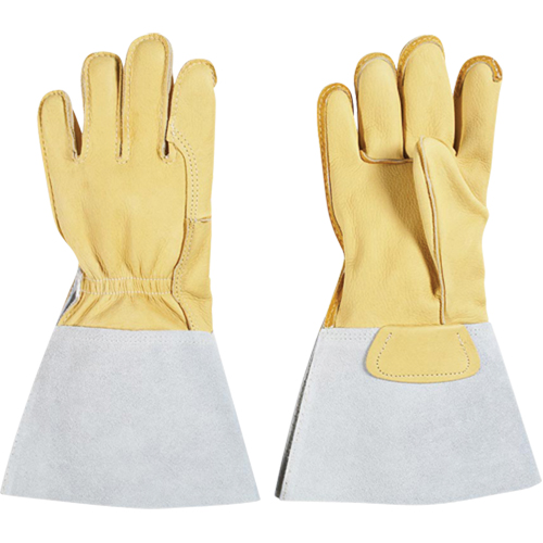 Lineman's Glove, Large, Grain Cowhide Palm, Cotton Inner Lining Groupe Belzile Dickner