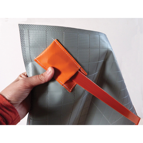 Arrow Roll-Up Temporary Conditions Sign , 24" x 24", Vinyl, Pictogram Groupe Belzile Dickner