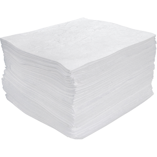Premium Meltblown Sorbent Pads, Oil Only, 15" x 17", 25 gal. Absorbancy Groupe Belzile Dickner