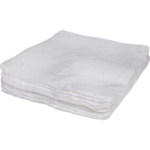 Feuilles absorbantes souffl&eacute;es de premi&egrave;re qualit&eacute;, Huile seulement, 30" x 30", 50 gal. d'absorption Groupe Belzile Dickner