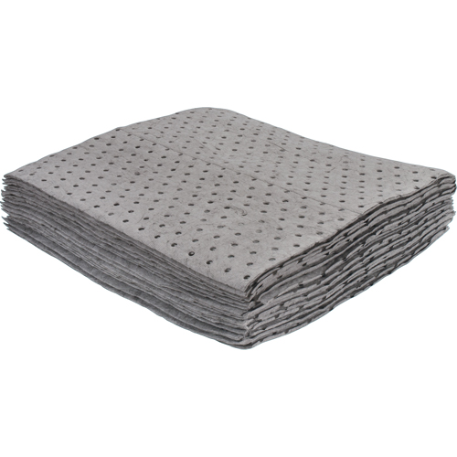 Feuilles absorbantes li&eacute;es de premi&egrave;re qualit&eacute;, Universel, 15" x 17", 8 gal. d'absorption Groupe Belzile Dickner