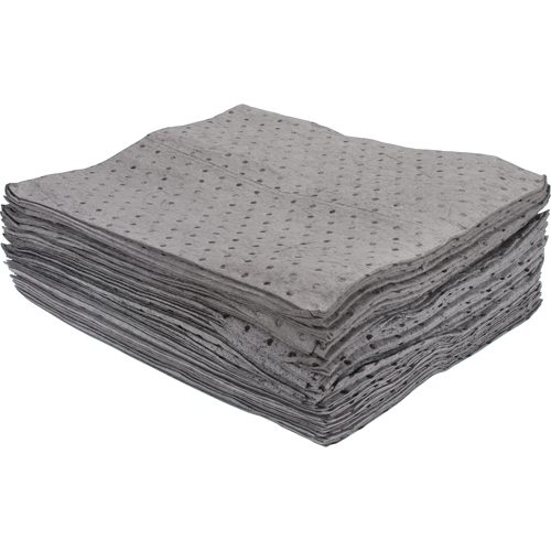 Feuilles absorbantes li&eacute;es de premi&egrave;re qualit&eacute;, Universel, 15" x 17", 15 gal. d'absorption Groupe Belzile Dickner