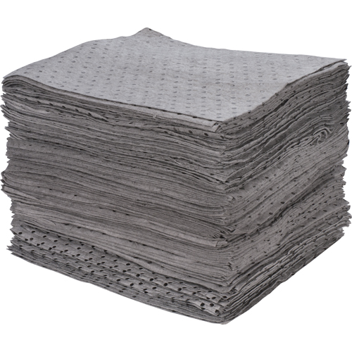 Premium Bonded Sorbent Pads, Universal, 15" x 17", 30 gal. Absorbancy Groupe Belzile Dickner