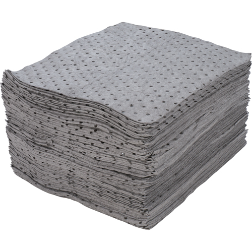 Feuilles absorbantes en fibres fines de premi&egrave;re qualit&eacute;, Universel, 15" x 17", 30 gal. d'absorption Groupe Belzile Dickner